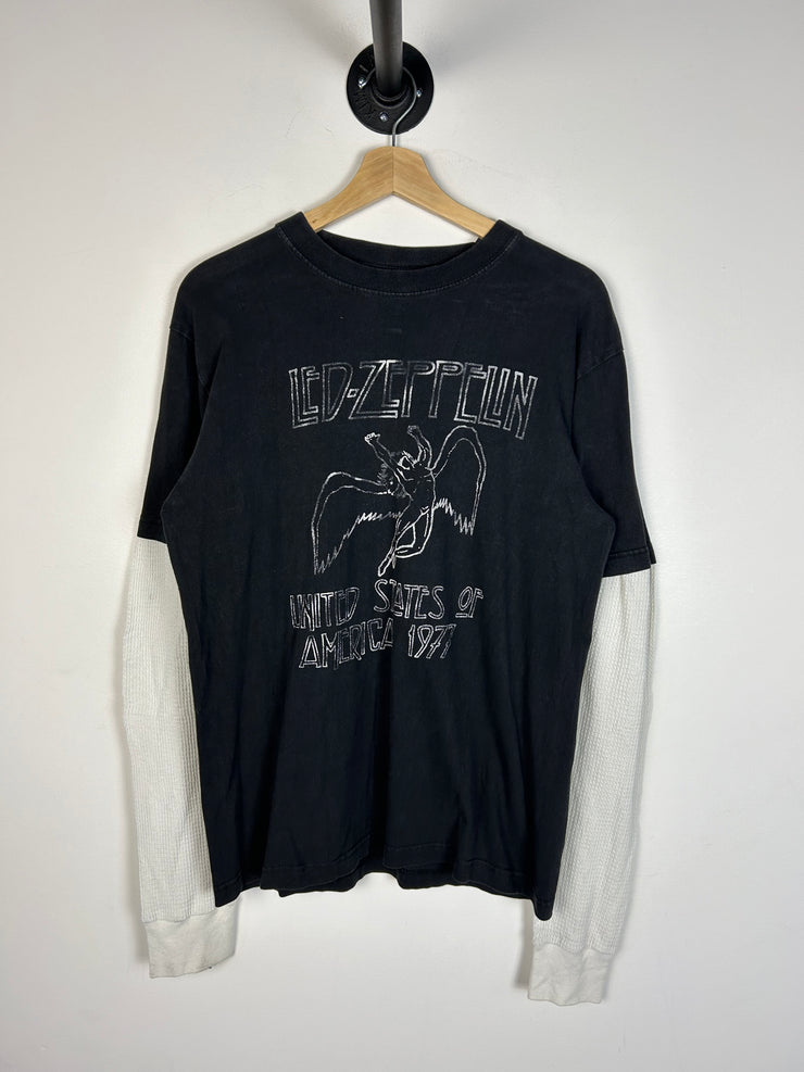 Vintage Y2K Led Zeppelin Black Thermal Long Sleeve