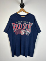 Vintage 90's Logo 7 Boston Red Sox Navy Tee