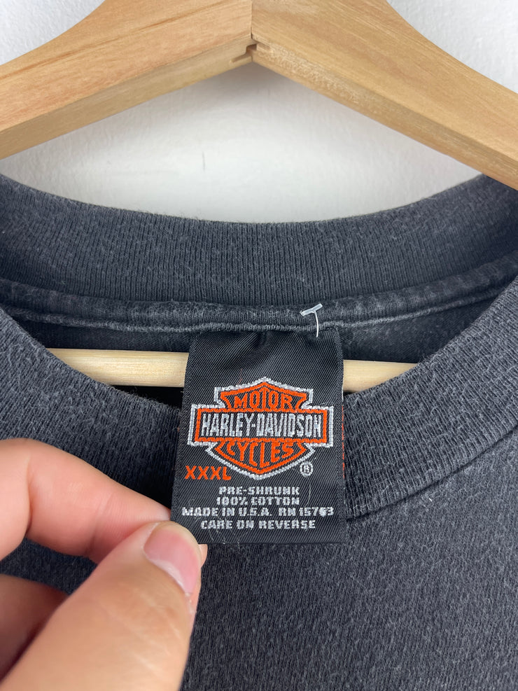 Vintage 90s Harley Davidson Ohio Black Tank Top