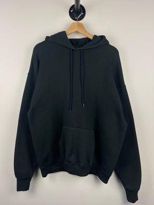 Vintage 90s Fruit Of The Loom Blank Black Hoodie