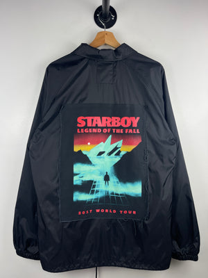 XO 2017 The Weeknd Starboy Legend Of The Fall Tour Black Coaches Jacket
