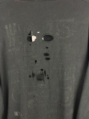 Vintage 90s Old Ghosts Skeleton Who Will F*ck Up In The Name Of God Black Long Sleeve