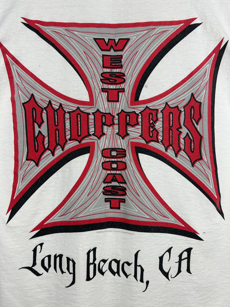 Vintage 2003 West Coast Choppers Long Beach White Tee