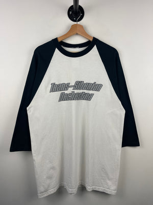 Vintage 2004 Trans-Siberian Orchestra Metal Band White Raglan Tee
