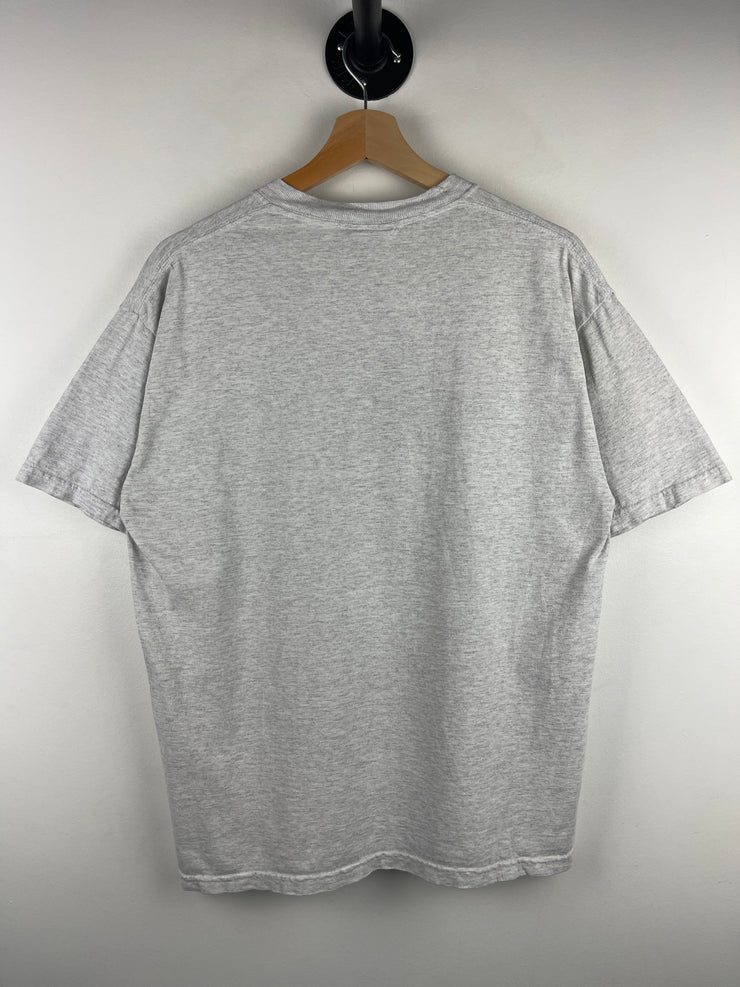 Vintage 90s NHL Buffalo Sabres Hockey Embroidered Grey Tee