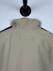 Vintage 90s Tommy Hilfiger Spellout Beige Fleece Lined Jacket