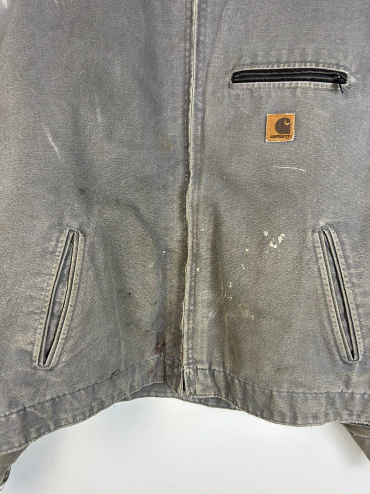 Vintage Y2K Carhartt Detroit Grey Jacket J97 MTL