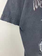 Vintage West Coast Choppers Motorcycle Long Beach Thrashed Black Tee