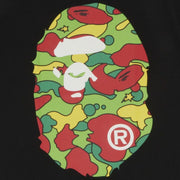 Bape Sta Camo Big Ape Head Black Tee