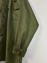 Vintage 80's Military Olive Green Button Up Jacket