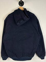 Vintage Y2K Carhartt Active Hooded Navy Jacket J130MDT