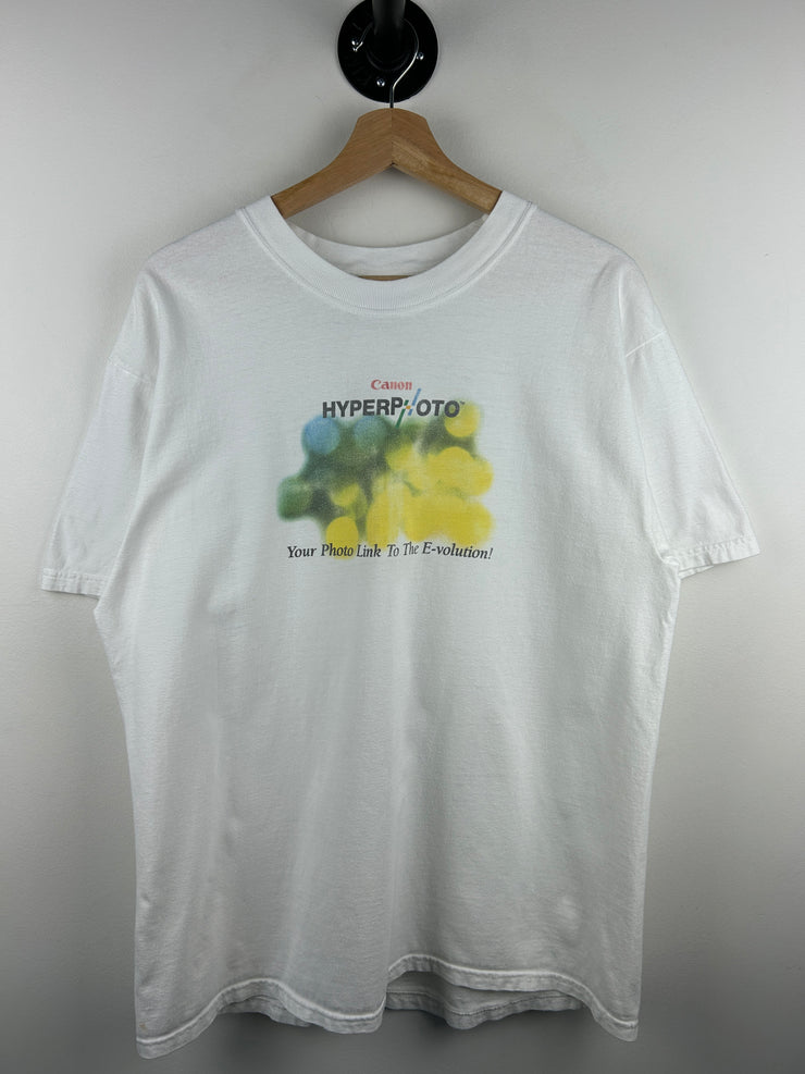 Vintage 90s Canon Camera Hyper Photo Promo White