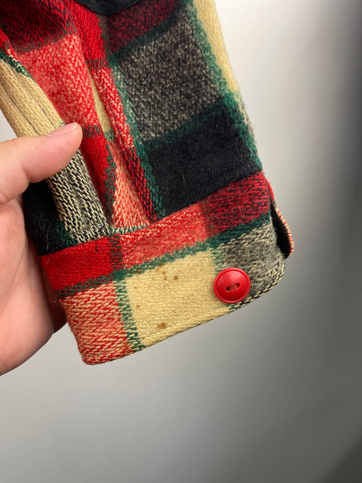 Vintage 50s Woolrich Buffalo Plaid Wool Harrington Hunting True Vintage Jacket
