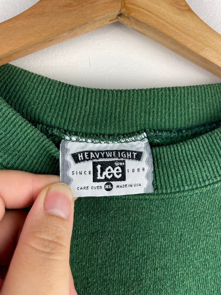 Vintage 90s Tropicana Juice Promo Embroidered Green Crewneck