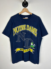 Vintage 90's Notre Dame Irish Navy Tee