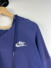 Vintage 90's Nike Swoosh Spellout Navy Hoodie