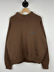 Fear Of God Essentials Rain Drum Brown Mockneck Crewneck