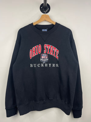 Vintage Ohio State Buckeyes Allstate Championship Embroidered Black Crewneck