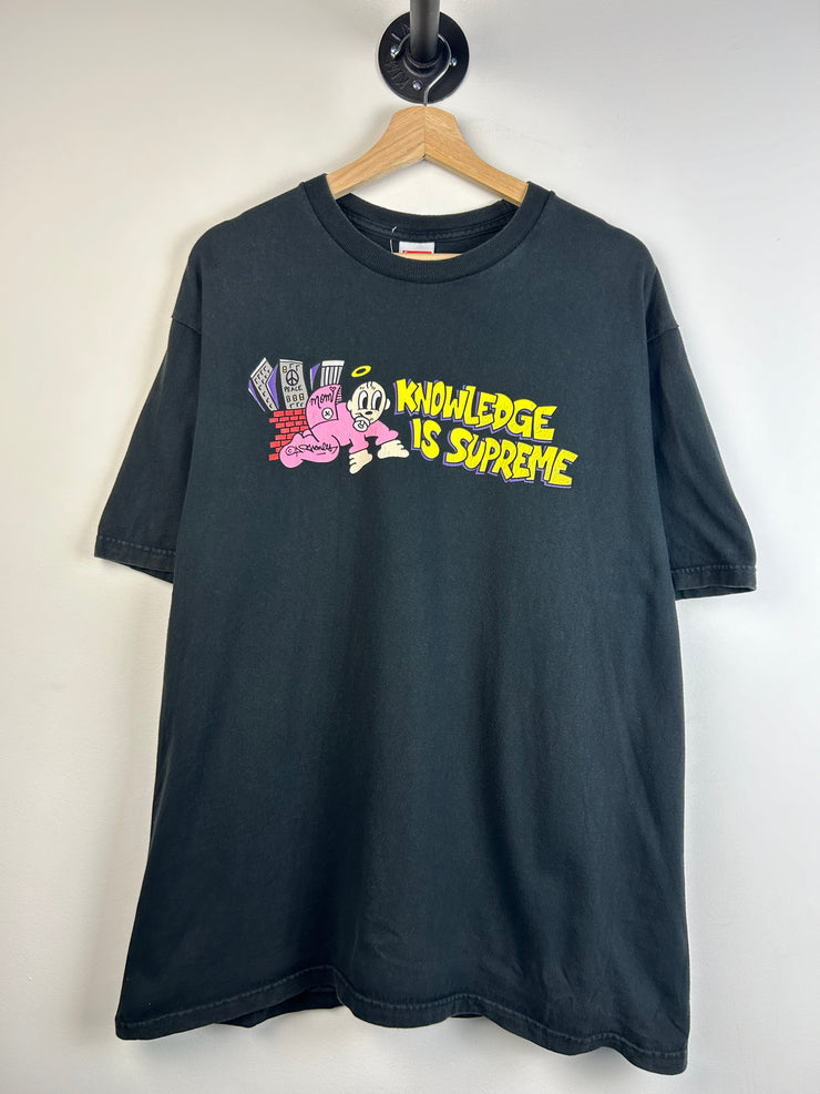 Supreme SS22 Knowledge Black Tee