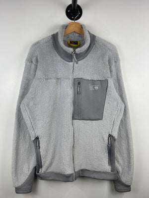Vintage Mountain Hardwear Polartec Grey Sherpa Zip Up Fleece Sweater