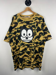 Bape X Felix The Cat Camo Tee