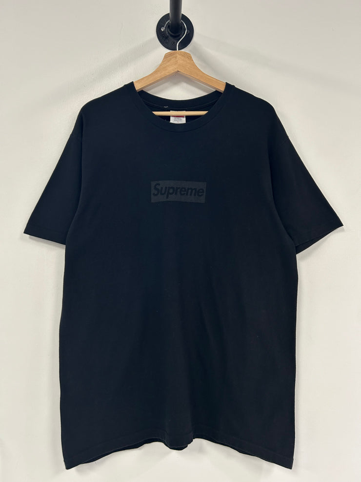 Supreme SS23 Black Tonal Box Logo Tee