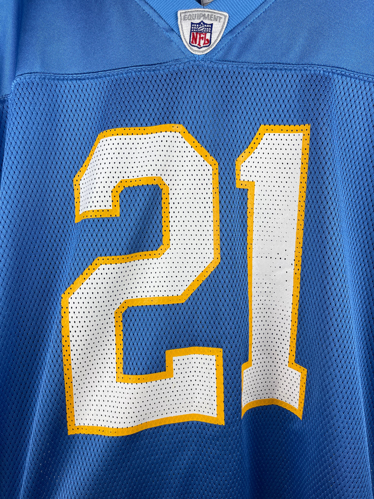 Vintage NFL Reebok San Diego Chargers Tomlinson Baby Blue Football Jersey