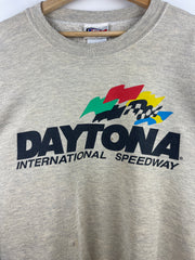 Vintage 90s Nascar Daytona International Speedway Grey Crewneck