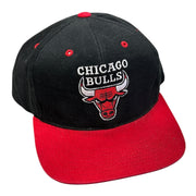 Vintage 90s NBA Chicago Bulls Black Snapback Hat