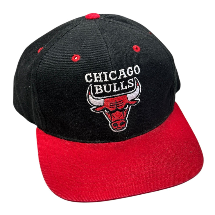 Vintage 90s NBA Chicago Bulls Black Snapback Hat