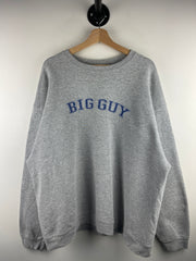 Vintage 90s Big Guy Spellout Grey Crewneck