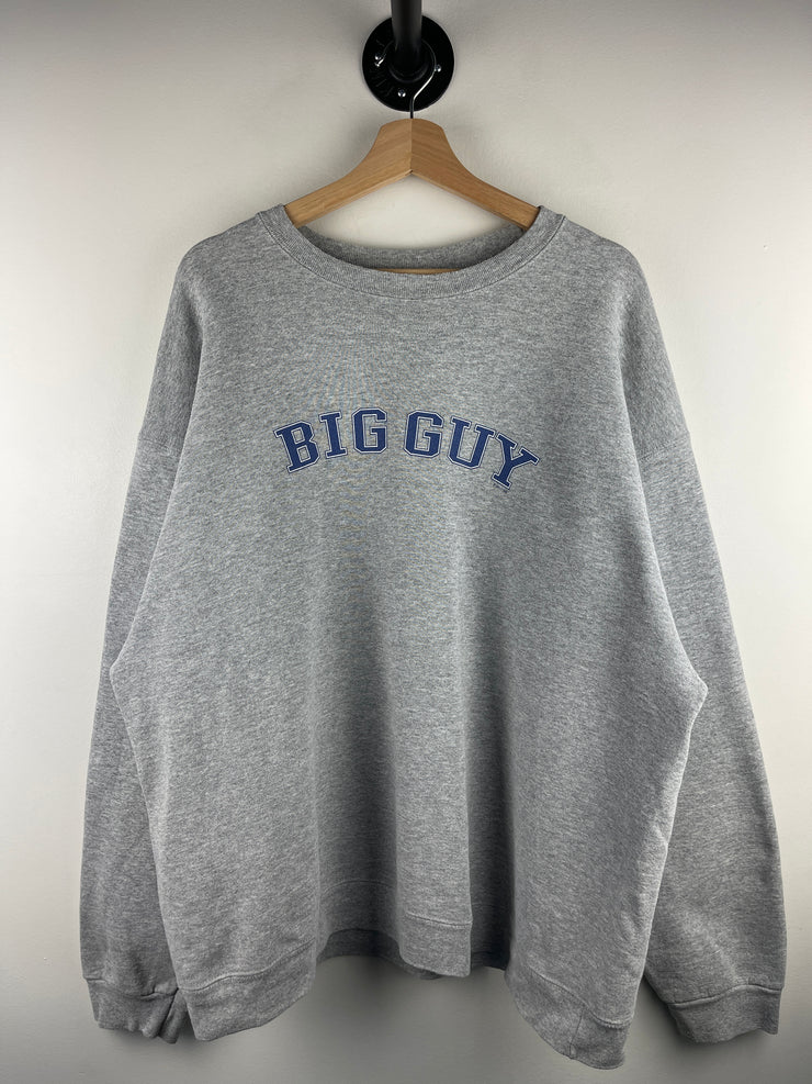 Vintage 90s Big Guy Spellout Grey Crewneck