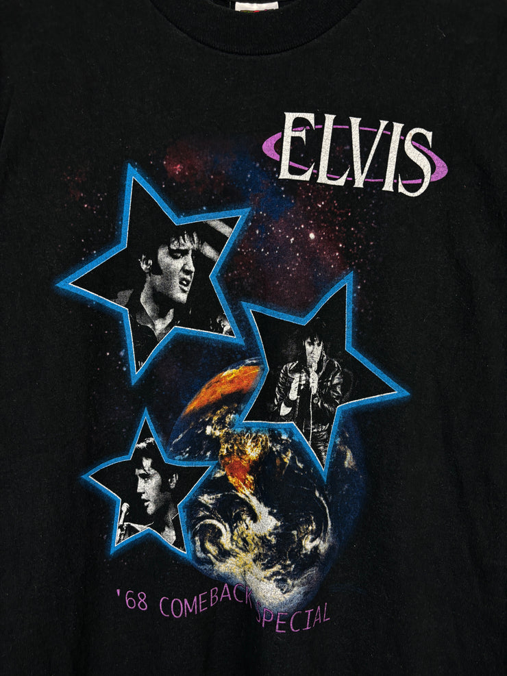 Vintage 90s Elvis 30th Anniversary Black Tee