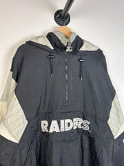 Vintage 90's Starter Raiders Pullover Insulated Hooded Jacket