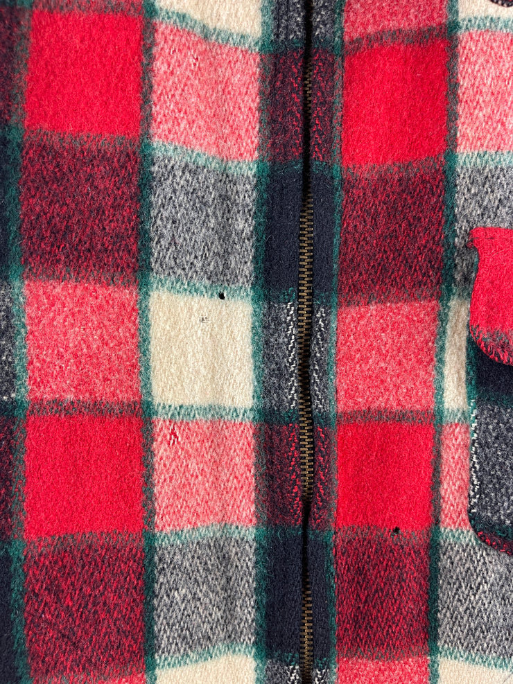 Vintage 50s Woolrich Buffalo Plaid Wool Harrington Hunting True Vintage Jacket