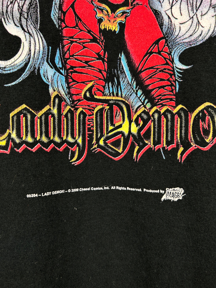 Vintage 2000 Lady Demon Comic Images Black Tee