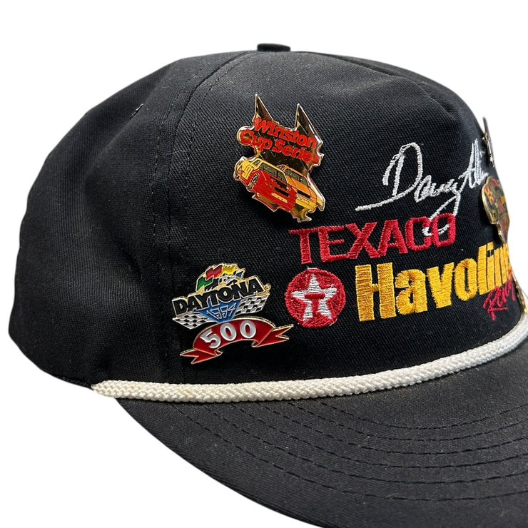 Vintage 90s Nascar Doug Allison Texaco Havoline Racing Black Snapback Hat