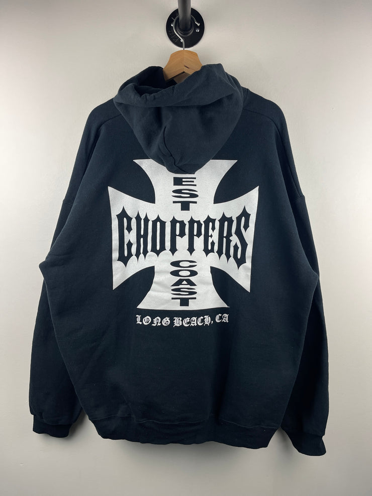 Vintage West Coast Choppers Long Beach Black Hoodie
