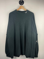Vintage 90s Nike Golf Black Mock Neck Long Sleeve