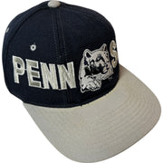 Vintage 90s Starter Penn State Lions Spellout Navy Wool Snapback Hat