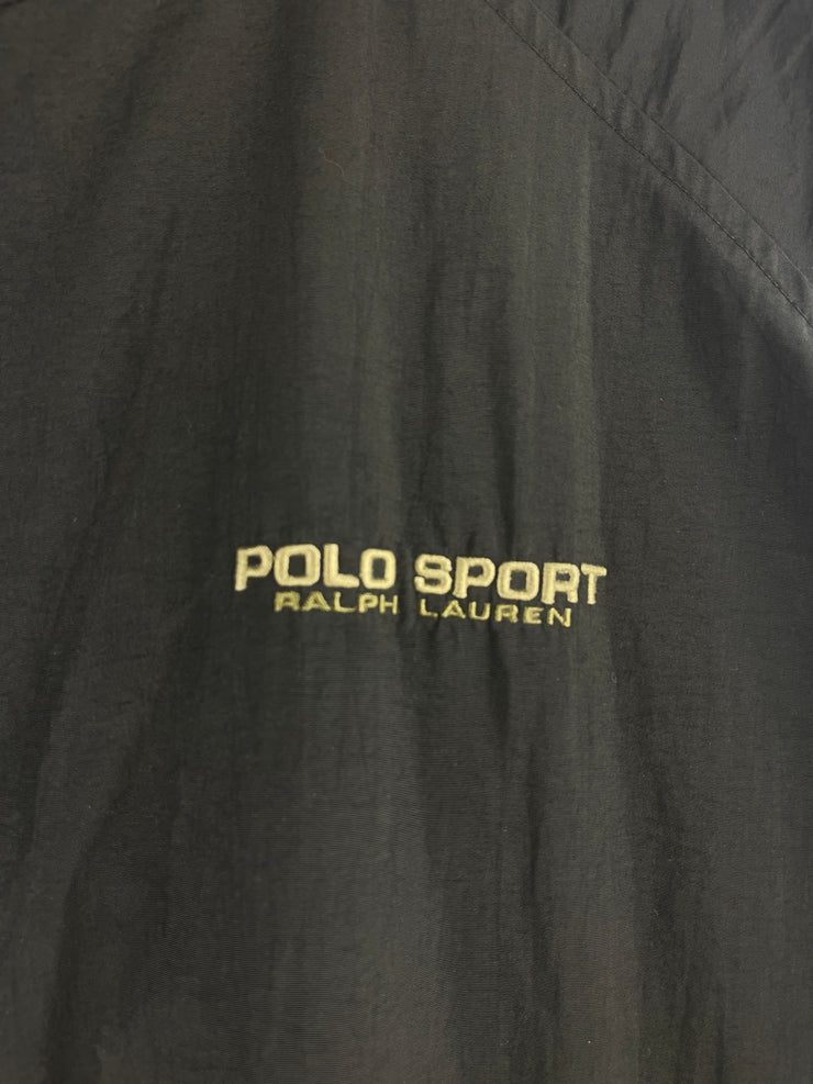 Vintage Polo Ralph Lauren Sport Black Windbreaker