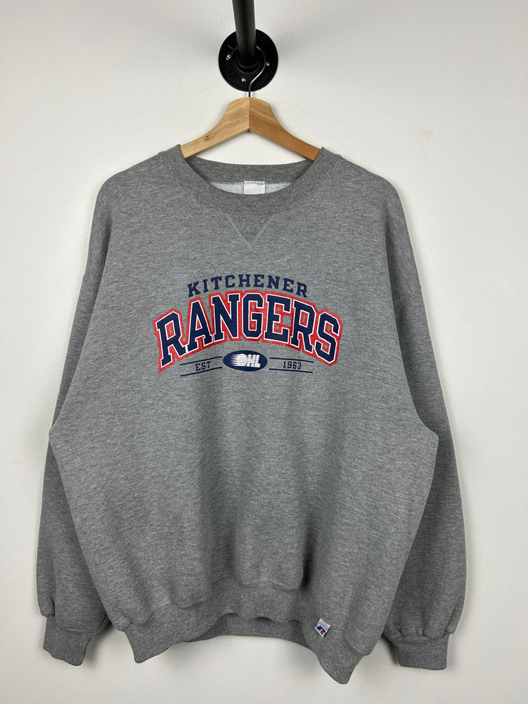 Vintage OHL Russell Kitchener Rangers Grey Crewneck