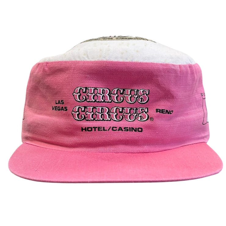 Vintage 90s Circus Circus Las Vegas Pink Painters Snapback Hat