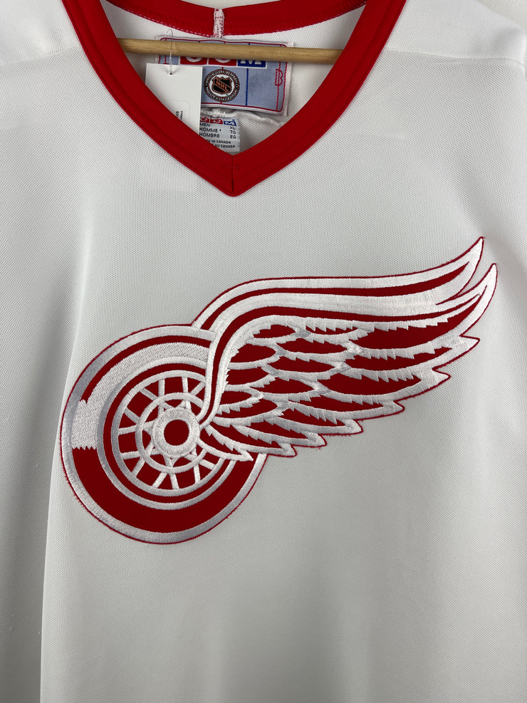 Vintage 90s NHL CCM Detroit Red Wings White Hockey Jersey