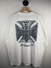 Vintage West Coast Choppers Chrome Logo White Tee