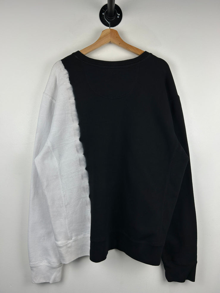 Revenge Split Dye Black Crewneck