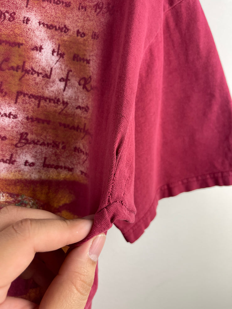 Vintage 90s Bacardi Rum Burgundy Tee