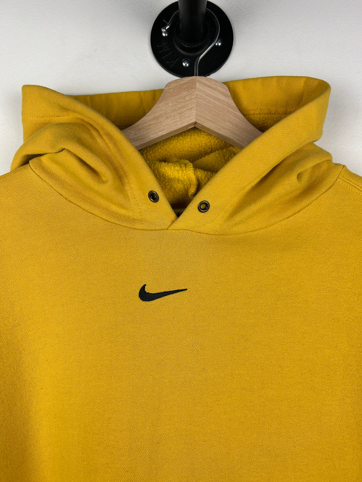 Vintage Nike Middle Swoosh Yellow Hoodie
