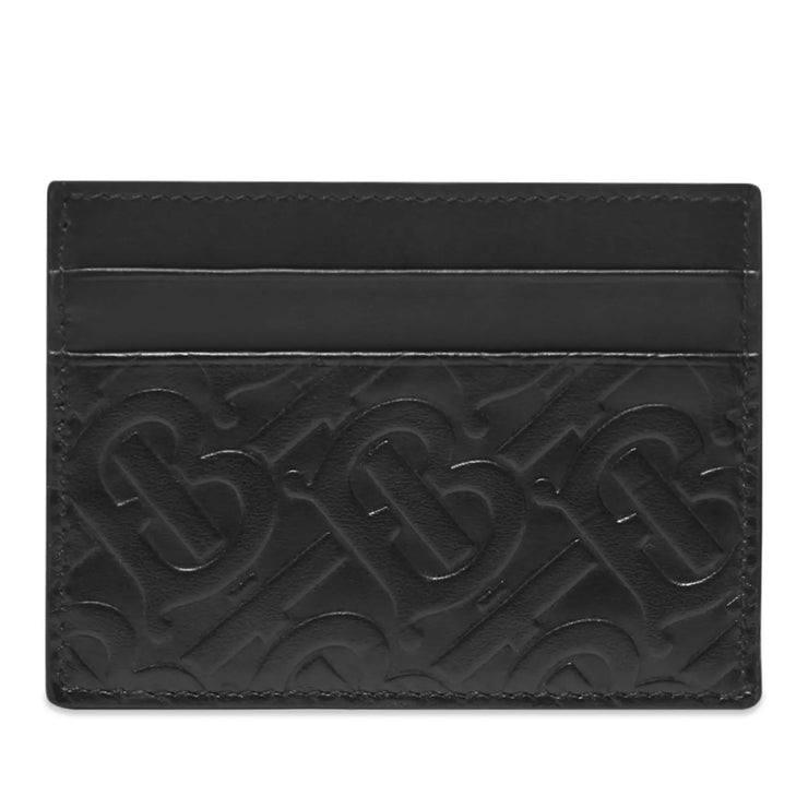 Burberry Embossed Sandon Black Card Holder