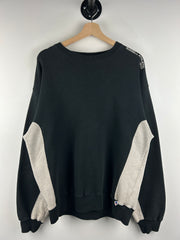 Vintage 90s Russell Athletic Colour Block Black & Grey Crewneck